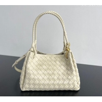 Original Cheap Bottega Veneta Parachute Medium Shoulder Bag in Intrecciato Leather 835921 Sea Salt 2025