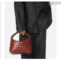 Original Cheap Bottega Veneta Mini Wallace Shoulder Bag in Intrecciato Soft Calfskin Leather 754443 Pinecone Grey 2025