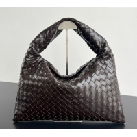 New Release Creation Bottega Veneta Hop Small Hobo Bag in Intrecciato Leather 796262 Fondant Brown 2025