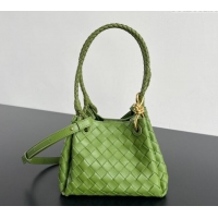 Market Sells Bottega Veneta Small Parachute Shoulder Bag in Intrecciato Leather 796569 Green 2025