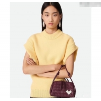 Well Crafted Bottega Veneta Heart Intrecciato Leather Concert Pouch Mini bag 794258 Sapele Red 2025