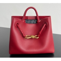Buy Discount Bottega Veneta Small Andiamo Top Handle Bag in Calfskin Leather 810213 Red 2025