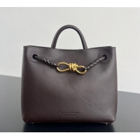 Well Crafted Bottega Veneta Small Andiamo Top Handle Bag in Calfskin Leather 810213 Fondant Brown 2025