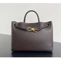 Best Product Bottega Veneta Medium Andiamo Top Handle Bag in Calfskin Leather 810214 Fondant Brown 2024