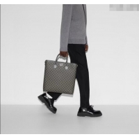 Buy Discount Gucci Mens GG Canvas Tote Bag 792118 Grey 2025