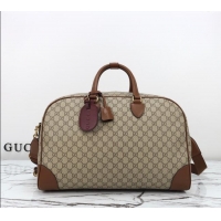 Best Quality Gucci Mens GG Canvas Emblem Medium Duffle bag 821148 Beige 2025