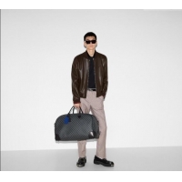 Famous Brand Gucci Mens GG Canvas Emblem Large Duffle bag 821158 Black 2025