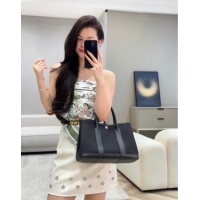 Market Sells Hermes Garden Party Bag 30cm in Canvas and Grained Leather H2070 All Black 2025 (Half Handmade)