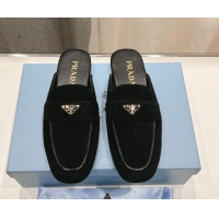 Purchase Prada Suede Mules/Slippers Black 2025 1D766N