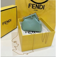 Best Price Fendi First Nano Bag Charm in Nappa Leather 80018S Light Green 2025