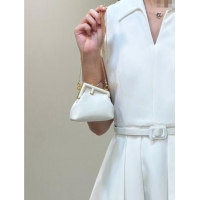 Top Quality Fendi First Nano Bag Charm in Nappa Leather 80018S White 2025