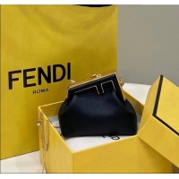 Best Quality Fendi First Nano Bag Charm in Nappa Leather 80018S Black 2025
