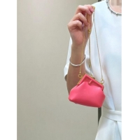 Classic Cheap Fendi First Nano Bag Charm in Nappa Leather 80018S Watermelon Pink 2025