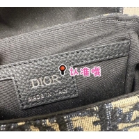 Market Sells Dior Mens Mini Dior Hit the Road Vertical Messenger Bag with Flap in Oblique Jacquard with Grained Calfskin