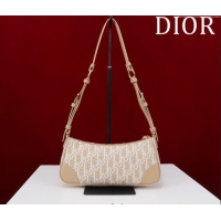 Buy Cheap Dior 30 Montaigne Wanderlust Mini Bag in Dior Oblique Chambray with Raffia Effect and Smooth Calfskin 1138 Bei