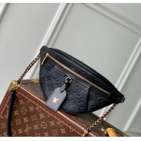 Top Grade Louis Vuitton High Rise PM bumbag in Monogram Leather M14353 Black 2025