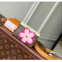Market Sells Louis Vuitton LV x TM Card Holder Wallet in Sakura Brown Monogram Canvas with Cherry Blossom M13429 2025
