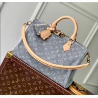 Famous Brand Louis Vuitton Speedy Soft 30 bag in Cloudy Grey Certified Organic Cotton M13344 2025