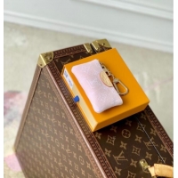 Promotional Louis Vuitton Key Pouch in Cloudy Grey Certified Organic Cotton Denim Washed Pink M13208 2025