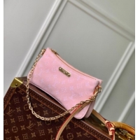 Best Quality Louis Vuitton Liv Pochette Bag in Washed Pink Certified Organic Cotton Denim M14159 2025