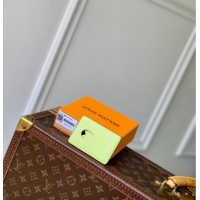 Best Quality Louis Vuitton Porte-Cartes Magnet Card Holder in Monogram Canvas and Leather M14120 Lemon Yellow 2025