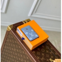 Top Grade Louis Vuitton Porte-Cartes Magnet Card Holder in Monogram Canvas and Leather M14119 Sky Blue 2025