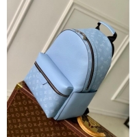 Promotional Louis Vuitton Discovery Slim Backpack Bag in Monogram Canvas and Leather M14072 Sky Blue 2025