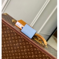 Super Quality Louis Vuitton Envelope Business Card Holder in Sky Blue Monogram Canvas and Leather M14118 2025