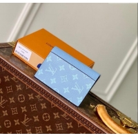 Promotional Louis Vuitton Passport Cover in Sky Blue Monogram Canvas and Leather M14358 2025