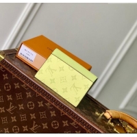 Top Grade Louis Vuitton Passport Cover in Lemon Yellow Monogram Canvas and Leather M14115 2025