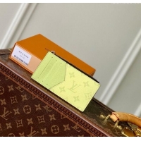Grade Design Louis Vuitton Coin Card Holder in Lemon Yellow Monogram Canvas and Leather M14109 2025
