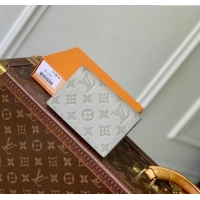 Promotional Louis Vuitton Passport Cover in Sand Grey Monogram Shadow Leather M14798 2025