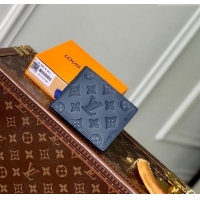 Good Taste Louis Vuitton Multiple Wallet in Navy Blue Monogram Shadow Leather M14787 2025