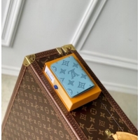 Grade Quality Louis Vuitton Pocket Organizer Wallet in Sky Blue Monogram Shadow Leather M14861 2025