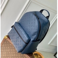 Super Quality Louis Vuitton Discovery Backpack PM Bag in Navy Blue Monogram Shadow Leather M14884 2025