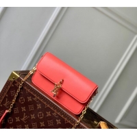 Famous Brand Louis Vuitton Wallet On Chain LV Bloom Mini Bag in Calf Leather M14548 Sweet Coral Pink 2025