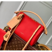 Top Grade Louis Vuitton Keepall Soft Bag in Grianed Leather M13667 Red 2025