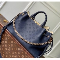 Promotional Louis Vuitton Bella Tote Bag in Mahina Perforated Calfskin M14316 Navy Blue 2025