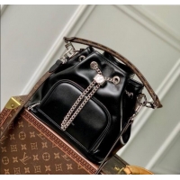 Top Quality Louis Vuitton No Way Vibe Bag in Black Lambskin Leather M14377 2025