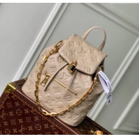 Top Grade Louis Vuitton Coussin Backpack PM Bag M13357 Monogram Lambskin Leather Beige 2025