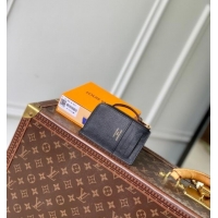 Cheap Price Louis Vuitton Low Key Zipped Card Holder Wallet in Calfskin leather M14550 Black 2025