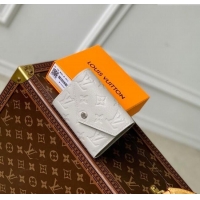Top Grade Louis Vuitton Victorine Wallet in Brume Grey Monogram Leather M13466 2025