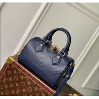Top Quality Louis Vuitton Speedy Bandouliere 20 Bag in Monogram Leather Navy Blue M14200 2025