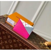 Best Grade Louis Vuitton LV x TM Criss-Cross Card Holder Wallet M14091 Kawaii Pink/Washed Blue 2025