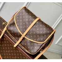 Promotional Louis Vuitton Saumur Medium Bag in Classic Monogram Canvas M42254 Nude 2025