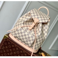 Good Quality Louis Vuitton Montsouris PM Backpack Bag in Damier Azur Canvas N00120 2025