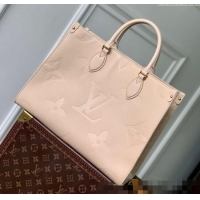 Promotional Louis Vuitton OnTheGo MM Tote Bag in Monogram Leather M14255 Nude 2025