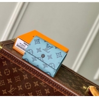 Buy Fashionable Louis Vuitton Victor Wallet in Monogram Shadow Leather M14793 Sky Blue 2025