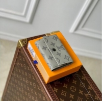 Luxury Discount Louis Vuitton Victor Wallet in Monogram Shadow Leather M12635 Sand Grey 2025