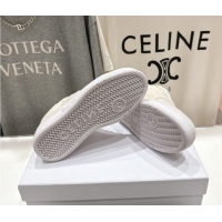 Best Grade Celine Alan Sneakers with Triomphe in Suede Light Grey 0428126
